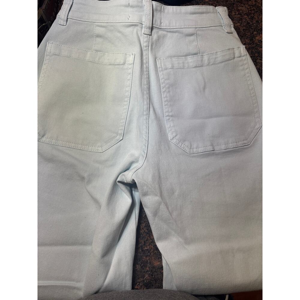 Everlane Utility Barrel Jeans Light Wash Cropped Tapered Denim Size 0 NWT - Picture 3 of 13